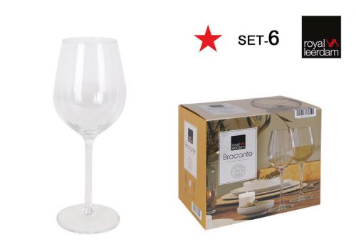 Y Set 6 Copas Vino 38cl Brocante — referência 7610B38S