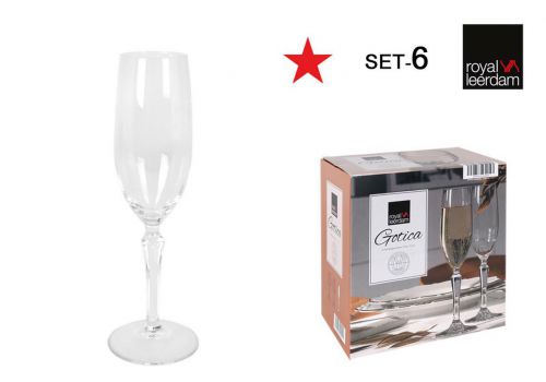 Y Set 6 Copas Champagne 21cl Gotica
