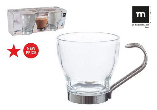 Y Ek Set 2 Vasos Te 175cc  Lubeca — vista 1