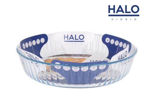 Forma De Bolo De Vidro Halo De 26 Cm — vista 1