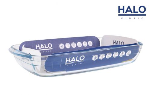 Tigela Retangular De Vidro Halo Para Servir 32 — vista 1