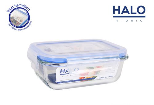 Lancheira Rect. C/Tampa Herm.s/Valv.14.5x11cm Qut