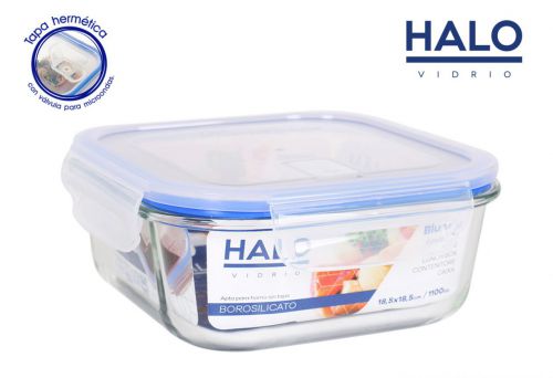 Lancheira Cuad. C/Cop Herm 18.5x18.5cm Quttin — vista 1