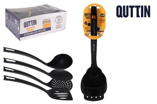 Conjunto De 4 Peças De Nylon Preto Quittin — vista 1