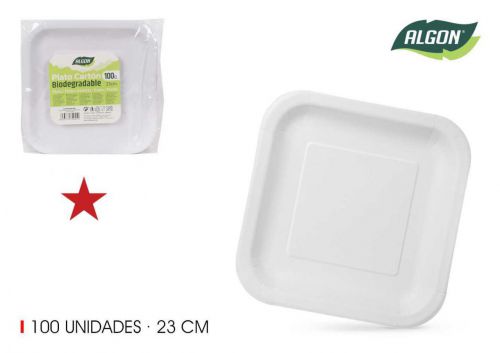 Set100 Placa Quadrada De Cart+o 23cm Al — vista 1