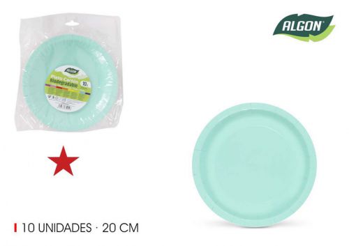 Set10 Placa De Cart+o Aguamarinha 20cm Algon — referência BA01054075054
