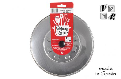 Tampa Com Devapourador De Aço Inoxidável 30cm — referência 214385