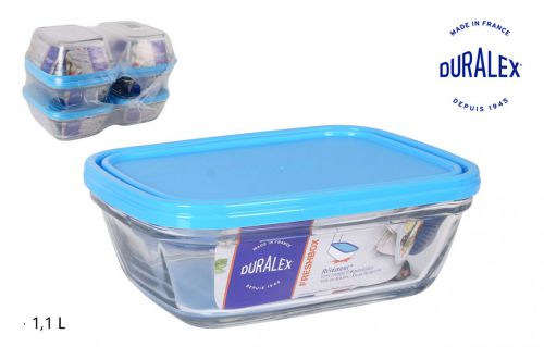 Lancheira Ret. 1.1l Tampa Azul Freshbox — referência TT-5014AF