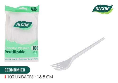 Garfo Reutilizável Algon — vista 1