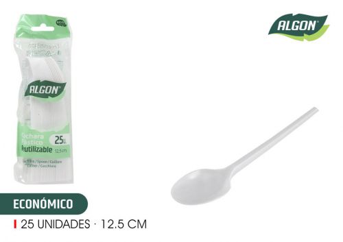 Colher Reutilizável Sobremesa Algon — referência BA01054275167