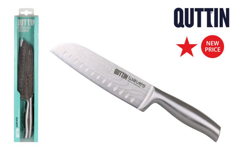 Y Cuchillo Santoku 17cm Quttin Waves — referência MKTQT59447