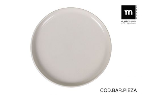 Prato Redondo 27cm Nordic Ivory Brilho — vista 1