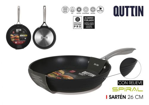 Pan 26cm Alum.forj.ind.full Spiral Quttin — referência QT-878SP026