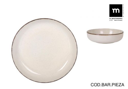 > Bol 18 Cm Anllo Nordic Ivory Brilho — vista 1