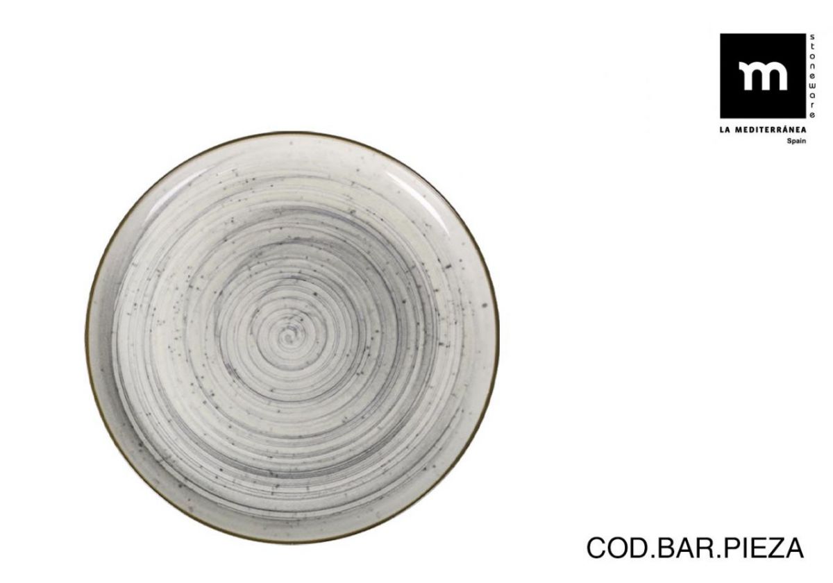 Prato Redondo 20cm Vortex Nordic Ivory Brilho — referência VOR27104
