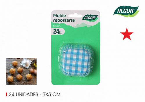 Set24 Molde Colorido Para Cupcake Algon — vista 1