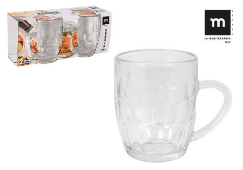 Set 2 Jarras Cerveza 300cc Abadia — referência 832005B