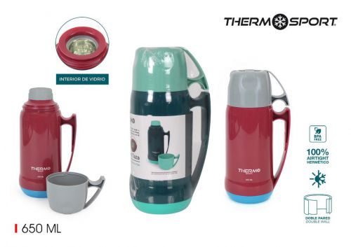 Garrafa Vacuo Plast. C/Copo Thermosport — vista 1