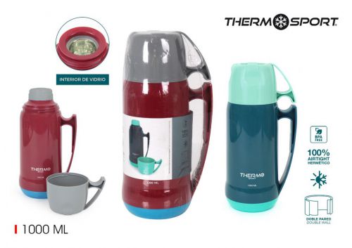Garrafa Vacuo Plast. C/Copo Thermosport — vista 1