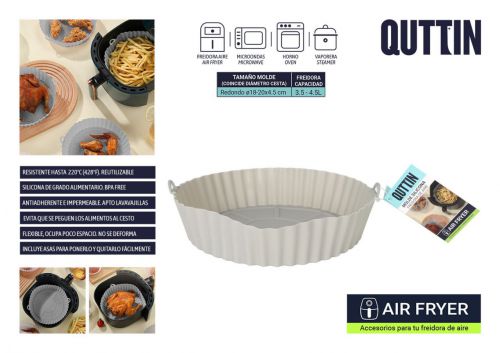 Base De Silicone Air Fryer Quttin — vista 1