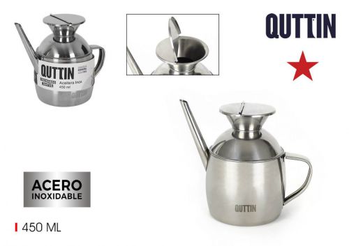 Azeitera Inox 450ml Quttin — vista 1