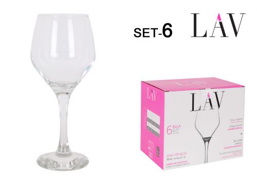 > Ell562fsx Set 6  Taça Vinho/Agua 330cc