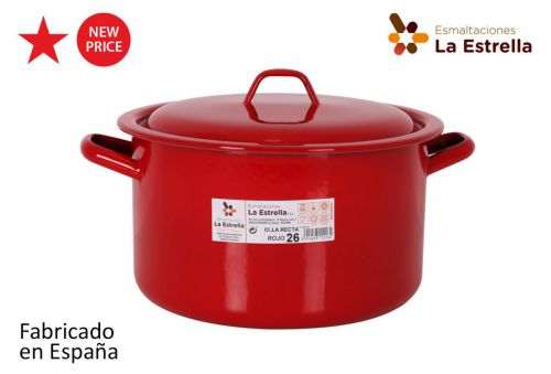 Y Olla Recta C/Tapa 26cm  Rojo — referência 217110226