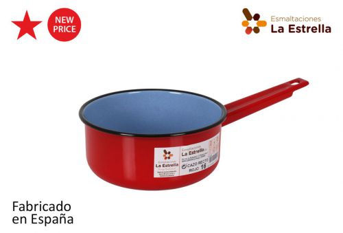 Y Cazo Recto 16cm  Rojo