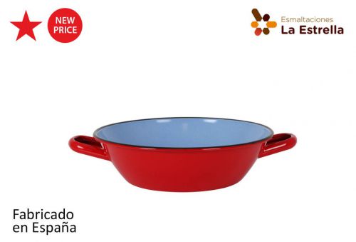 Y Paellera Honda Bordonada 28cm Rojo — vista 1