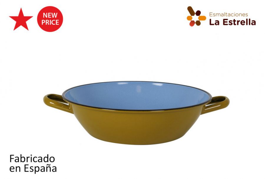 Y Paellera Honda Bordonada 32cm Verde — referência 217140932