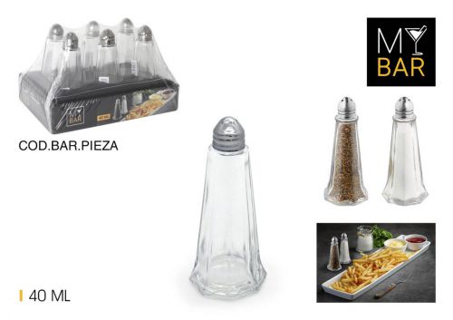 Set 6saleiro Portacondimentos 40ml Quttin Bar — referência BQ01011775701