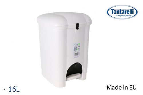 Pedal Poeira Bin 16l Branco Carolina — referência 8101535C112