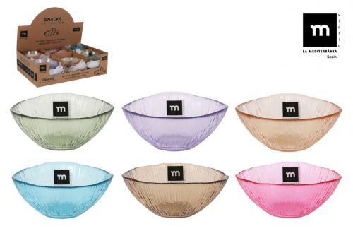 Tigela Vidro  Snacks Cores   125 X5 Cm — vista 1