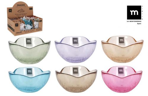 Tigela Vidro  Snacks Cores    12x 6 Cm — referência 638C2112