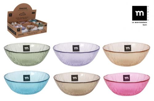 Tigela Vidro  Snacks Cores   13 X 5 Cm — referência 638C2115