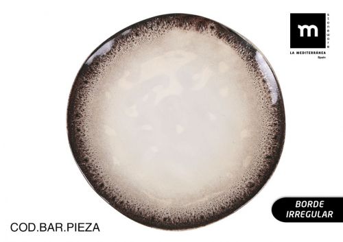 Prato Plano De 26 Cm Barx Ib+rica Brilhante — referência FM-BAR28100