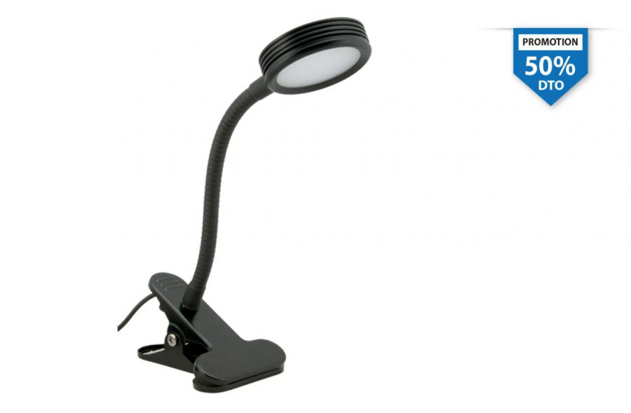 50 6lampara Negra Led Para Ext.c/Pinza+ca