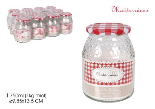 R26 Frasco De 750ml 1kg De Mel C+lulas De Vidr — referência 3969068645