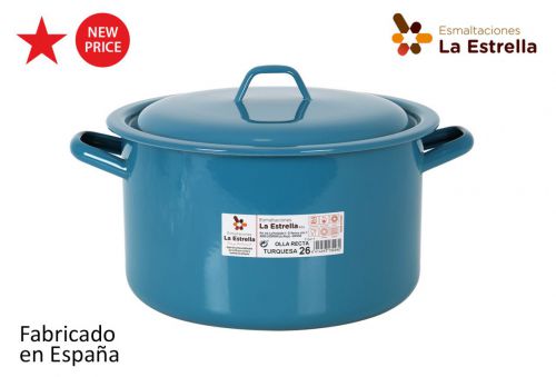 Y Olla Recta C/Tapa 26cm  Turquesa — vista 1