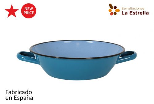 Y Paellera Honda Bordonada 28cm Turquesa — vista 1