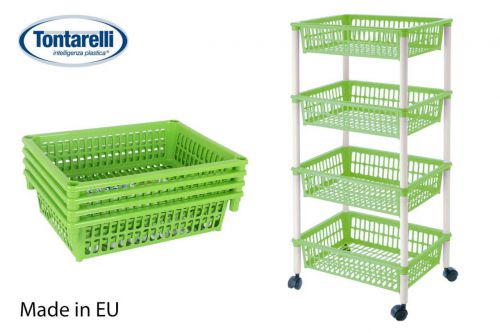Carrinho Para Legumes Com 4 Cestos 40x85 Mito 4 — vista 1