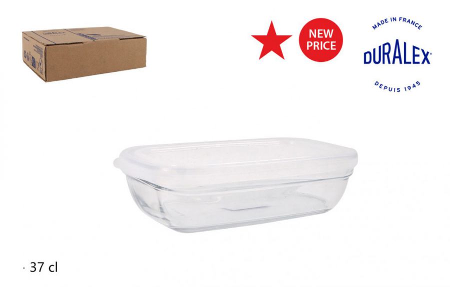 Y Fiambrera Transp.15cm Rect. C/Tapa Freshbox — referência PJRB-TT5003AF