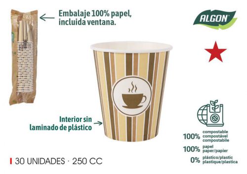 Copo De Cafe De Papelao Algon — referência BA01054076886