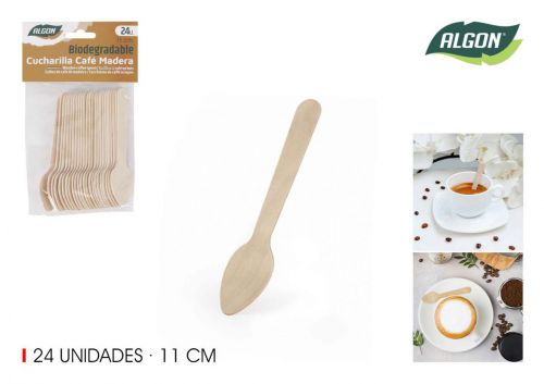 Colher De Cafe De Madeira Algon