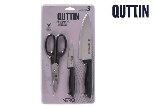 96conjunto De 3 Facas De Chef E Tij.preto — vista 1