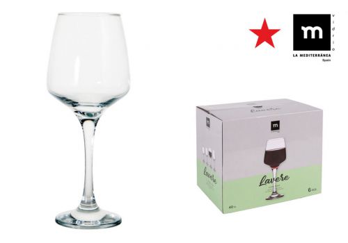 Y Set 6 Copas Vino/Agua 400cc Lavere Md — vista 1