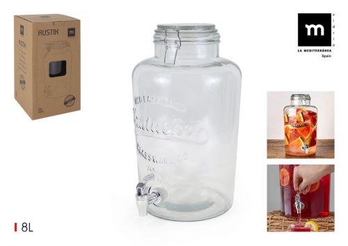 Jarro Dispensador 8l La Mediterranea