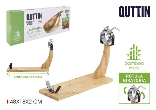 Suporte De Presunto Em Bambu Com Articulaçao Girat — referência BQ01012876449