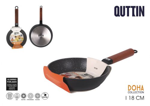 Frigideira 18cm Alum. Forj. Full Doha Quttin — referência QT-878DH018
