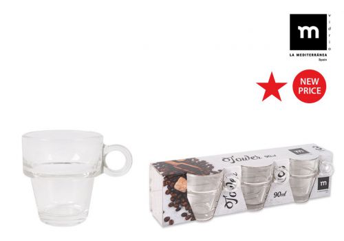 Y Set 3 Tazas Cafe 90ml Tower Md — referência 832080
